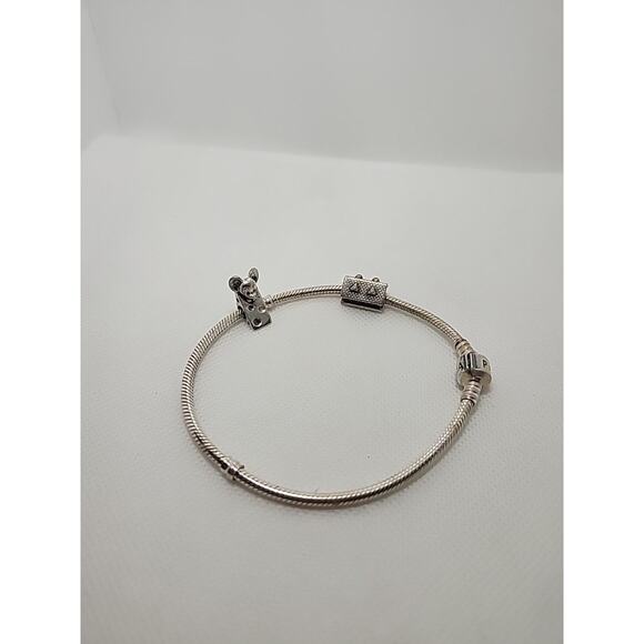 Pandora 9" Bracelet & Taras Dairy Frankenmuth Theme Charms - Picture 1 of 8